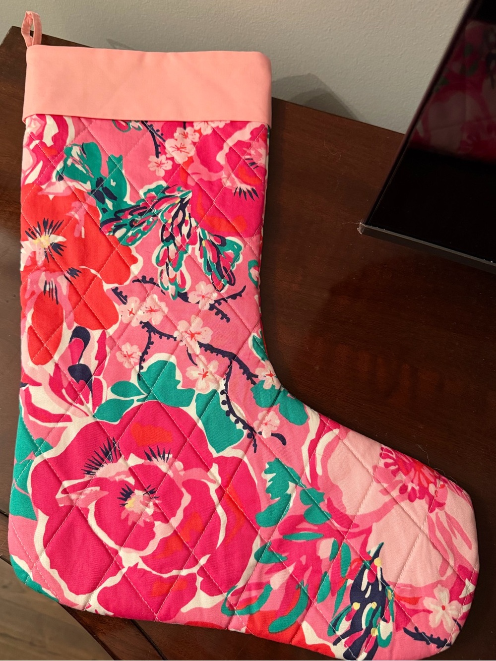 Lilly Pulitzer Quilted Christmas Stocking